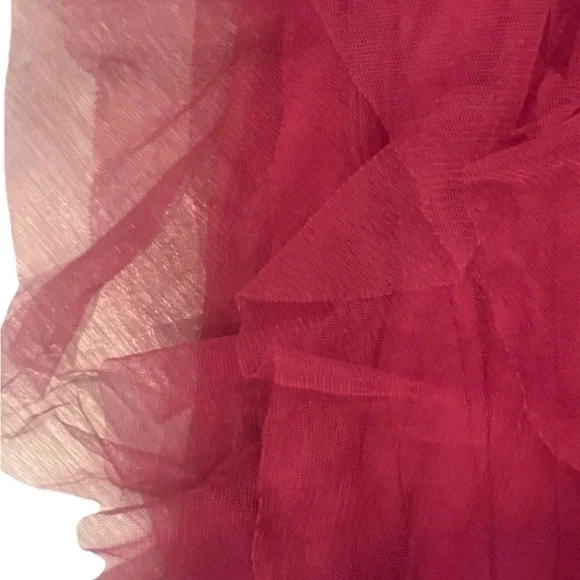 Elegant Social Couture Juniors Prom/Banquet Sweetheart Neck Ruffled Dress 3/4 Sz